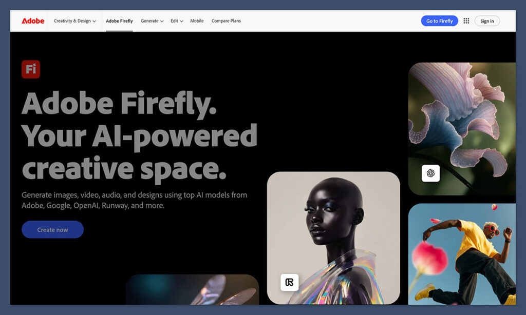 adobe firefly homepage
