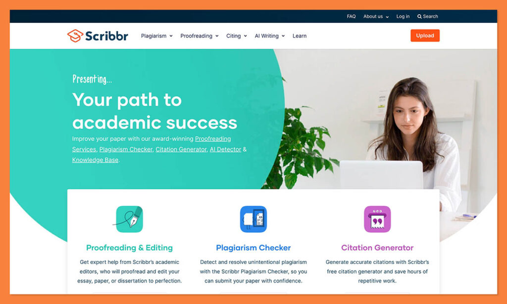 Scribbr homepage
