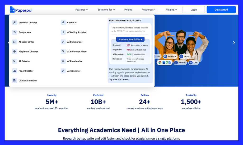 Paperpal homepage