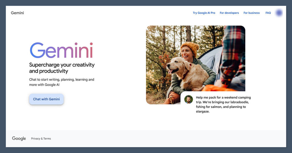 Google-Gemini-Homepage