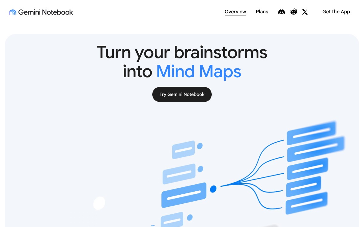 Gemini Notebook homepage